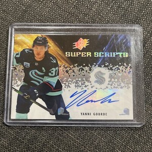 21/22 2021 UPPER DECK SPX YANNI GOURDE SS-YG SUPER SCRIPTS AUTO SEATTLE KRAKEN