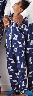 The Company Store Kids Flannel Pajama Set Polar Bear Print Top Bottom Size 3T - Image 1 of 4