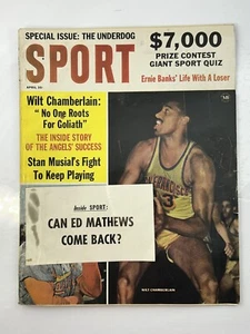 Vintage Sport Magazine Apr 1963 - Wilt Chamberlain, Stan Musial, Ernie Banks - Picture 1 of 2