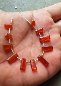26 Cts Real Golden Honey Kyanite Fancy Cut 5 Inch Beads For Necklace Jewelry - Picture 1 of 7
