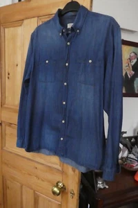Next Jeanshemd Button Down Kragen mittelblau XL - Bild 1 von 5