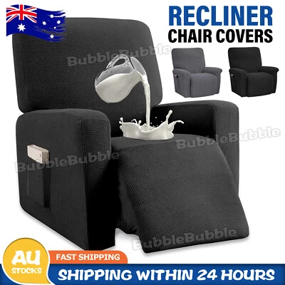 Stretch Recliner Cover 1-Piece Thick Soft Jacquard Recliner Chair Slip Covers - image 1 of 4