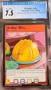 NEOPETS ORANGE JELLY SECRET GRADED CCG 7,5 HANNAH & THE ICE CAVES 155/150 WOTC - Bild 1 von 3