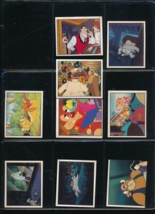 Lot (49) 1989 Chip N Dale Panini Disney Sticker Partial Starter Set  (GC26)