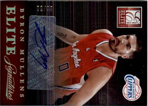 2013-14 Elite Signatures Clippers Basketball Card #27 Byron Mullens Auto /99