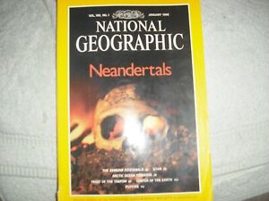 National Geographic January 1996 Neanderthals, The Edmund Fitzgerald, Arctic Oce