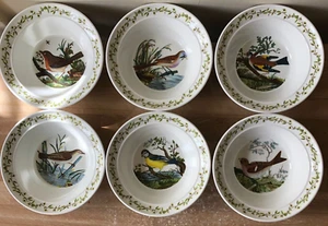 Set of 6 Portmeirion Birds of Britain Cereal Bowls - Picture 1 of 10