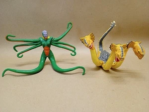 VTG 1995 Hercules Legendary Journey Three Headed Creature & Octopus Man Figure - Imagen 1 de 12