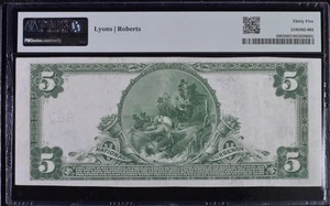 1905  Winchester, NH - $5  National Bank Note, Plain Back PMG 35-Choice - Picture 1 of 4