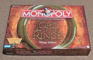 Monopoly Lord of the Rings Trilogy Edition Board Game - COMPLETE w/Ring - Picture 1 of 2