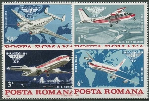 Rumanía 1984 Aviación Civil Aviones 4072/75 MNH. - Imagen 1 de 1