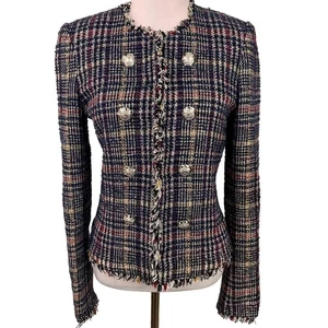 Veronica Beard Jerry Tweed Dickey Jacket Blazer Size 2 - Picture 1 of 9