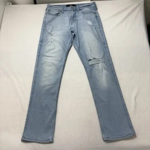 Hollister California Women’s 30x31 Slim Straight Leg Jeans Ripped Stretch Blue - Picture 1 of 16