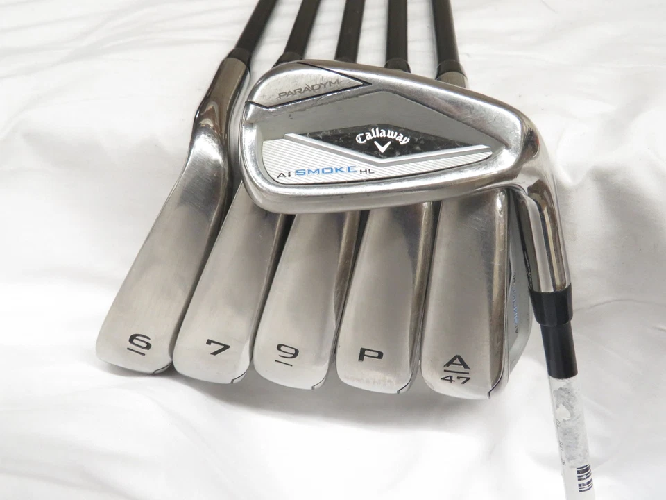 Used Callaway Paradym Ai Smoke HL Iron Set 6-PW,AW,GW (No 8 Iron) Cypher 5.5 REG - Image 1 of 4