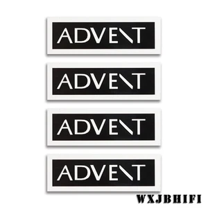 Advent Speaker Emblem Custom Made Aluminum Logo Badge 57.2mm(2.25")X19mm(0.75") - Picture 1 of 7