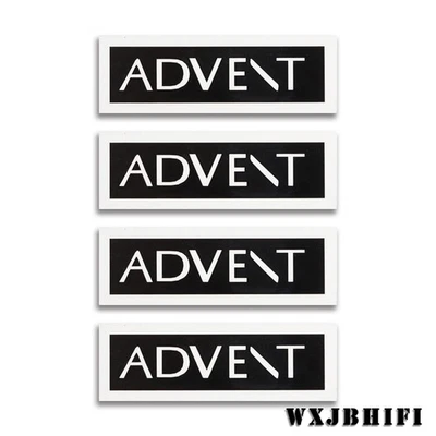 Advent Speaker Emblem Custom Made Aluminum Logo Badge 57.2mm(2.25")X19mm(0.75") - Image 1 of 4