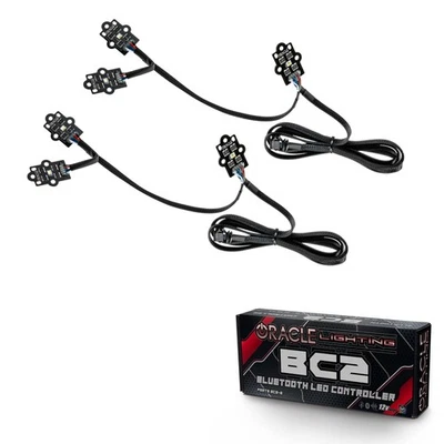 For 19-21 GMC Sierra 1500 ORACLE ColorSHIFT® RGB+W Headlight DRL Upgrade - Imagem 1 de 4