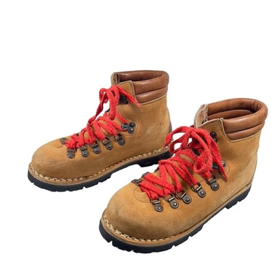 Thom Mcan Vintage Boots Men's 6.5 Made In Italy Vibram Soles Hiking Ankle Rugged - Image 1 of 4