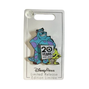 Disney Pixar Mike Wazowski  and Sulley Monsters Inc. 20th Anniversary Pin - Picture 1 of 3