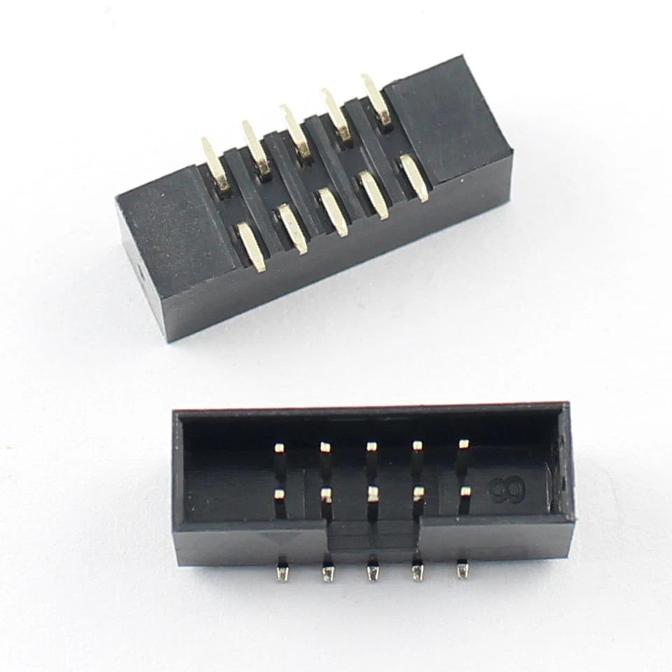 10Pcs 2mm 2.0mm Pitch 2x5 10 Pin SMT SMD Male Shrouded Box Header IDC Connector - Image 1 of 1