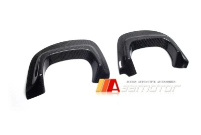 Carbon Fiber Rear Bumper Exhaust Heat Shields Set fits 2015-2021 Subaru WRX STI - Image 1 of 3