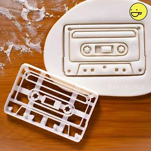 Cassette Tape cookie cutter | mixtape music tape retro musicians records biscuit - Picture 1 of 7