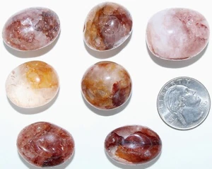 Tumbled Brazilian Angel Phantom Quartz (Amphibole Qtz) / 7 Pieces / 91 gr / 3110 - Picture 1 of 18