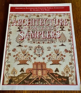 Scarlet Letter -Architecture From Early Samplers Cross Stitch-Marsha Van Valin - Picture 1 of 6
