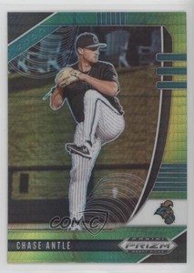 2020 Panini Prizm Draft Picks Green and Yellow Hyper Prizm Chase Antle #PDP163