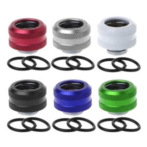 G1/4" Quick Tighten Compression Fitting for Hard Tube Connector 14mm 1PC - Afbeelding 1 van 9