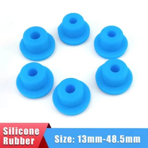 Blue Silicone Rubber Hole Plugs Blanking End Cap Stopper Seal Bung 13mm-48.5mm - Picture 1 of 15