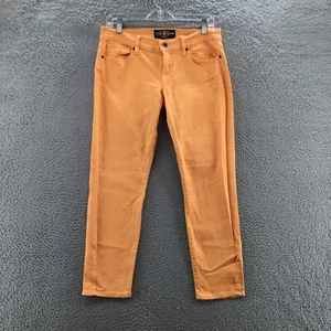 Lucky Brand Zoe Straight Crop Pants  Womens 8/29 (actual 32x26) Orange Mid Rise - Zdjęcie 1 z 19