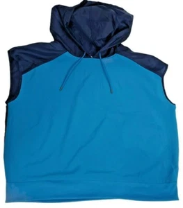 Avia Women's Short Sleeve Blue Pullover Hoodie Active Wear Size 3XL(22) New - Picture 1 of 9