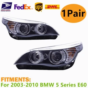 ✅Conjunto de faros delanteros de giro secuencial para BMW Serie 5 E60 2003-10 - Imagen 1 de 11