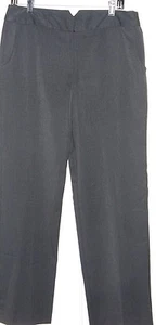 Women classic grey on grey stripe slacks size 10 - Picture 1 of 4