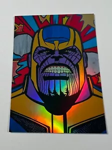 Carta personalizzata Thanos Marvel 1/1 Holo arte originale firmata da Robert Camacho - Foto 1 di 2
