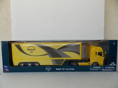 camion man tg 18.410A pot belly container 1:32 die cast truck ok new ray 12513B - Immagine 1 di 4