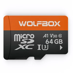 Karta WOLFBOX 64G do wszystkich produktów z kamerą samochodową WOLFBOX I05 / I07 / G840S / G850 / G900 / G840H - Zdjęcie 1 z 7