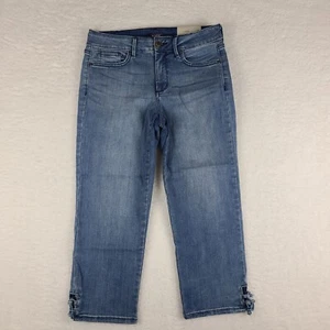 NYDJ Not Your Daughter Jeans Womens 6 Blue Capri Medium Wash NWT NEW - Picture 1 of 14