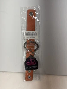 🙂CUERO PAPARAZZI CON PULSERA URBANA OVALADA PLATEADA - NARANJA ""COWGIRL CAVALIER"" - Imagen 1 de 9