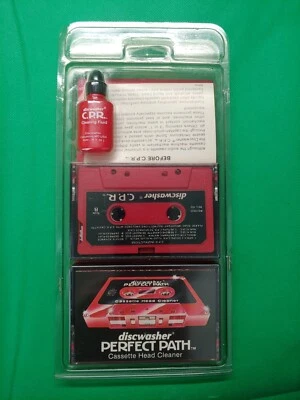 KITS ANTIGOS DE LIMPADOR DE FITA PARA MÁQUINA DE LAVAR DISCO 1982 Novo Selado Apenas Para Colecionadores - Imagem 1 de 4