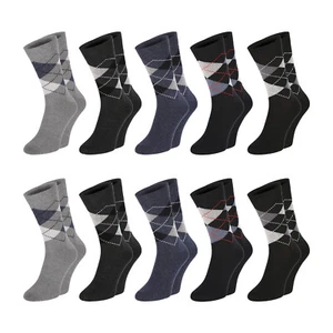 ChiliLifestyle Socken Karo Design, 10 Paar, Damen, Herren, Baumwolle  - Bild 1 von 1