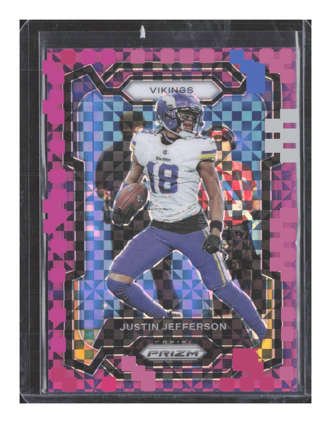 2023 Panini Prizm Purple Power Prizm /49 Justin Jefferson #195 Vikings WR HOT