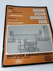1968 Lincoln Continental Mercury Cougar Vacuum System Diagnosis Guide Manual - Picture 1 of 4