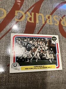 1980 Fleer Team Action Super Bowl III Jets JOE NAMATH card #59 NFL ✨A0616