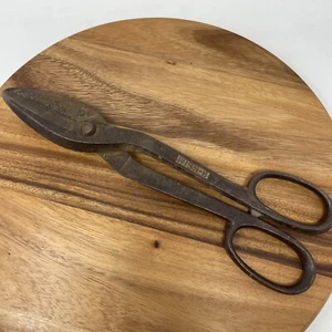 VTG Wiss #8 Forged Steel Shears 14" Tin Snips Sheet Metal Tool MADE IN USA - Picture 1 of 5