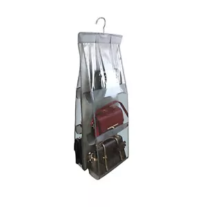 Wall Closet Storage Hanging Bag Hanging Handbag Purse Organizer Double Sided - Picture 1 of 5