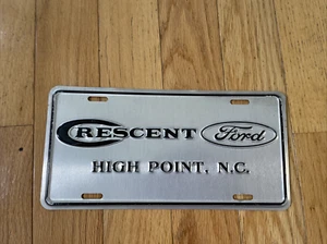 Vintage Crescent Ford Booster License Plate High Point, North Carolina - Picture 1 of 1