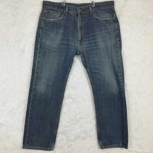 Jeans Levi's Para Hombre 505 Pierna Recta Denim Azul Bigote Calce Relajado 38x30 - Imagen 1 de 15