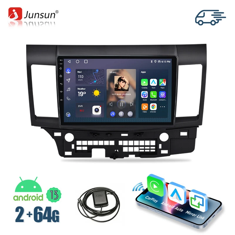 Für Mitsubishi Lancer 2008-2012 64G Android 13 Autoradio CarPlay GPS Navi RDS - Bild 1 von 4